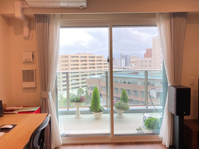 マンションの寒さ対策・暑さ対策　内窓プラストで二重窓に　in福岡市